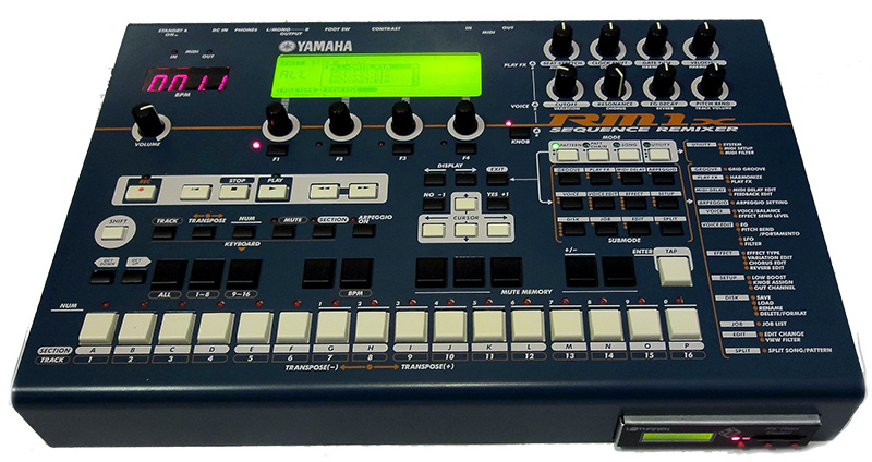 Yamaha RM1x with integrated Flobby emulator. (overview)